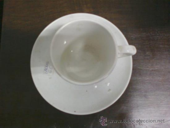 Antig&uuml;edades: TAZA O POCILLO  Y PLATO DE CAF&Eacute; - Foto 2